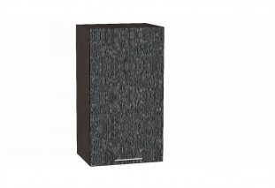 Шкаф верхний с 1-ой дверцей Валерия-М Черный металлик дождь / Graphite 40 х 31,8 х 71,6 см