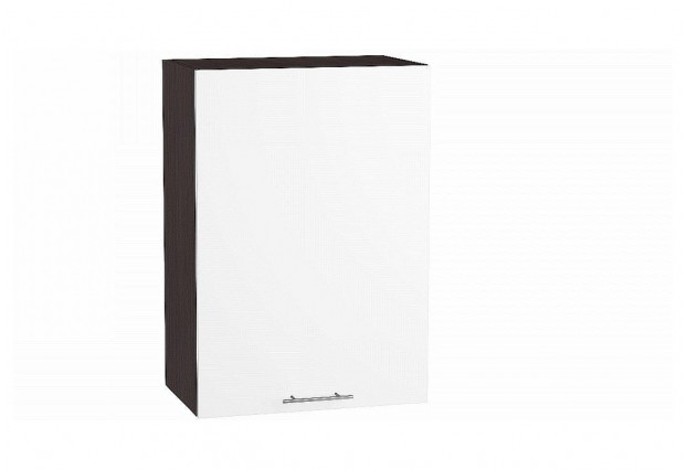 Шкаф верхний с 1-ой дверцей Валерия-М Белый глянец / Graphite 50 х 31,8 х 71,6 см