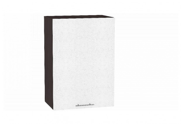 Шкаф верхний с 1-ой дверцей Валерия-М Белый металлик / Graphite 50 х 31,8 х 71,6 см