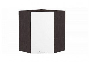Шкаф верхний угловой Валерия-М Белый глянец / Graphite 60 х 60 х 71,6 см