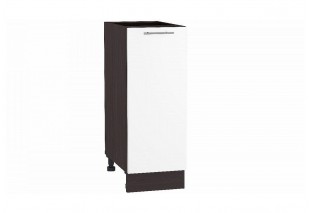 Шкаф нижний с 1-ой дверцей Валерия-М Белый глянец / Graphite 30 х 47,8 х 81,6 см