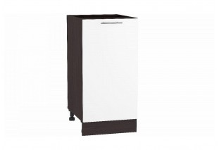 Шкаф нижний с 1-ой дверцей Валерия-М Белый глянец / Graphite 40 х 47,8 х 81,6 см