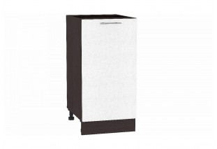 Шкаф нижний с 1-ой дверцей Валерия-М Белый металлик / Graphite 40 х 47,8 х 81,6 см