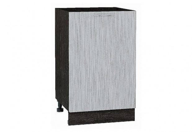 Шкаф нижний с 1-ой дверцей Валерия-М Серый металлик дождь светлый / Graphite 50 х 47,8 х 81,6 см