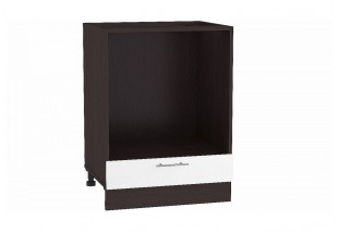 Шкаф нижний под духовку Валерия-М Белый глянец / Graphite 60 х 47,4 х 81,6 см