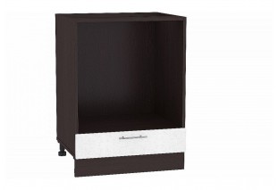Шкаф нижний под духовку Валерия-М Белый металлик / Graphite 60 х 47,4 х 81,6 см