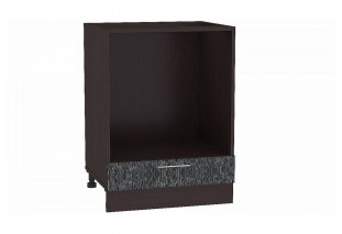 Шкаф нижний под духовку Валерия-М Черный металлик дождь / Graphite 60 х 47,4 х 81,6 см