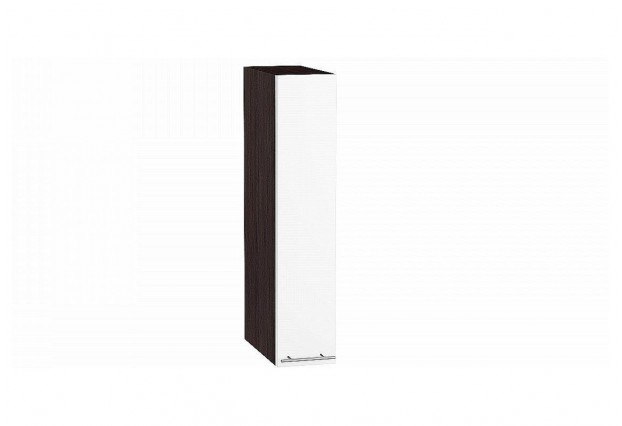 Шкаф верхний бутылочница Валерия-М Белый глянец / Graphite 15 х 31,8 х 71,6 см