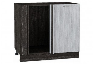 Шкаф нижний угловой Валерия-М Серый металлик дождь светлый / Graphite 89 х 47,8 х 81,6 см