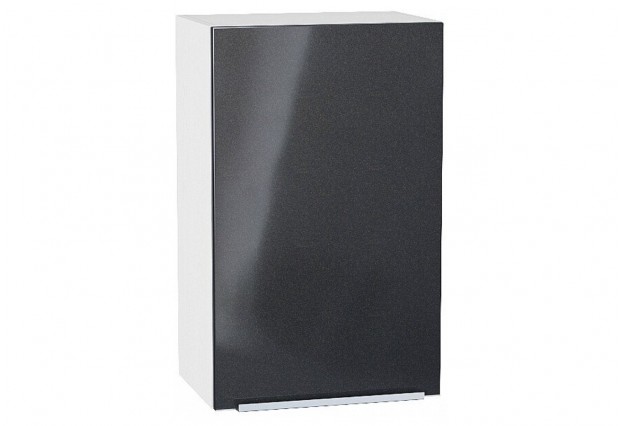 Шкаф верхний с 1-ой дверцей Фьюжн Anthracite / Белый 45 х 32 х 71,6 см