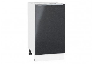 Шкаф нижний с 1-ой дверцей Фьюжн Anthracite / Белый 45 х 48 х 81,6 см