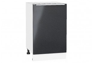 Шкаф нижний с 1-ой дверцей Фьюжн Anthracite / Белый 50 х 48 х 81,6 см