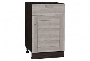 Шкаф нижний с 1-ой дверцей и ящиком Лофт Cappuccino Veralinga / Graphite 50 х 48 х 81,6 см