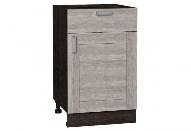 Шкаф нижний с 1-ой дверцей и ящиком Лофт Cappuccino Veralinga / Graphite 50 х 48 х 81,6 см