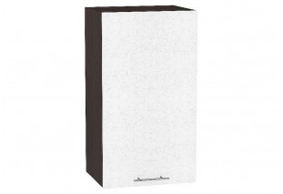 Шкаф верхний с 1-ой дверцей Валерия-М Белый металлик / Graphite 40 х 31,8 х 92 см