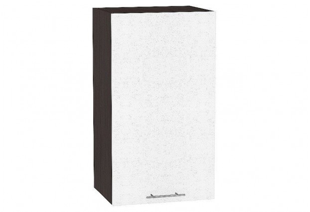 Шкаф верхний с 1-ой дверцей Валерия-М Белый металлик / Graphite 40 х 31,8 х 92 см