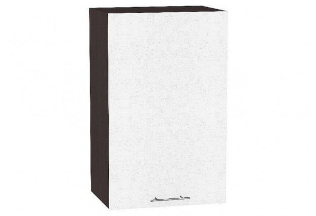 Шкаф верхний с 1-ой дверцей Валерия-М Белый металлик / Graphite 45 х 31,8 х 92 см