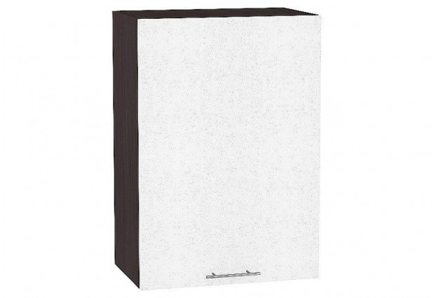 Шкаф верхний с 1-ой дверцей Валерия-М Белый металлик / Graphite 50 х 31,8 х 92 см