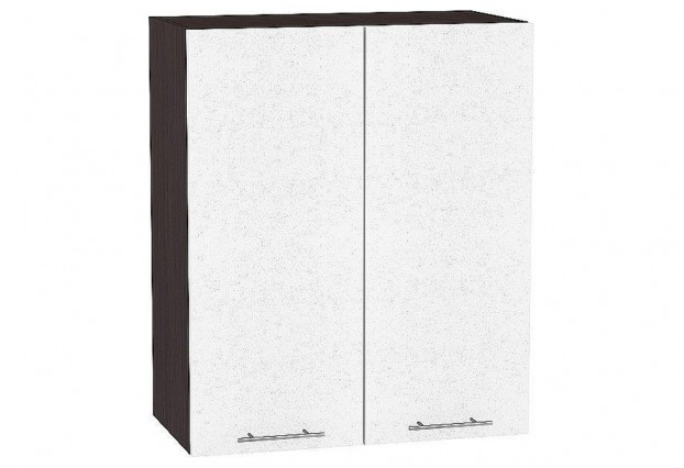 Шкаф верхний с 2-мя дверцами Валерия-М Белый металлик / Graphite 60 х 31,8 х 92 см
