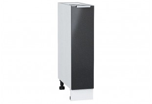 Шкаф нижний бутылочница Фьюжн Anthracite / Белый 20 х 48 х 81,6 см