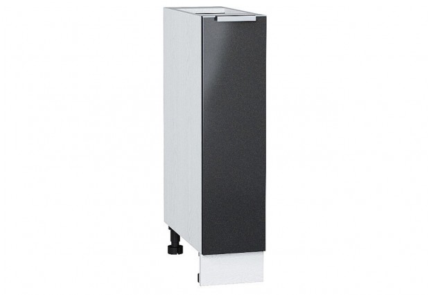 Шкаф нижний бутылочница Фьюжн Anthracite / Белый 20 х 48 х 81,6 см