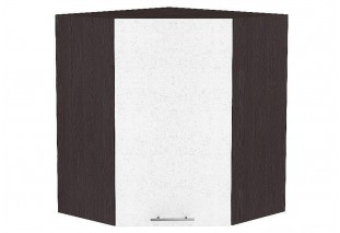 Шкаф верхний угловой Валерия-М Белый металлик / Graphite 60 х 60 х 92 см