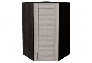 Шкаф верхний угловой Лофт Cappuccino Veralinga / Graphite 60 х 60 х 92 см