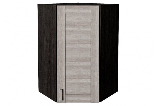 Шкаф верхний угловой Лофт Cappuccino Veralinga / Graphite 60 х 60 х 92 см