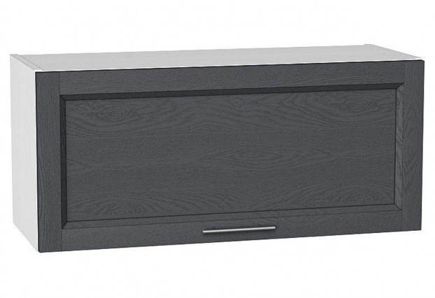 Шкаф верхний горизонтальный Сканди Graphite Softwood / Белый 80 х 32 х 35,8 см