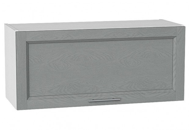Шкаф верхний горизонтальный Сканди Grey Softwood / Белый 80 х 32 х 35,8 см