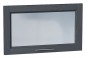 Шкаф верхний горизонтальный остекленный Сканди Graphite Softwood / Graphite 60 х 32 х 35,8 см