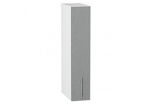 Шкаф верхний бутылочница Сканди Grey Softwood / Белый 15 х 32 х 71,6 см