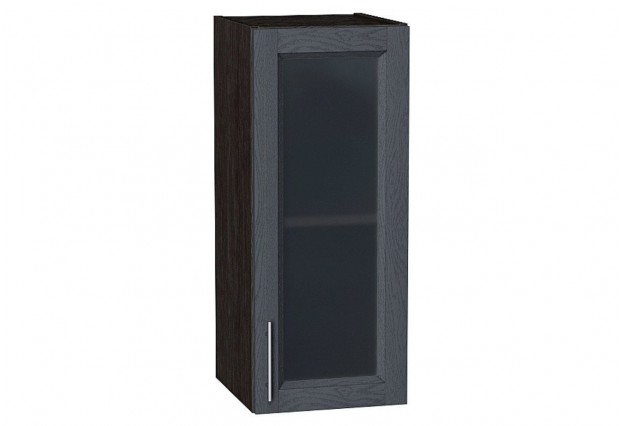Шкаф верхний с 1-ой остекленной дверцей Сканди Graphite Softwood / Graphite 30 х 32 х 71,6 см