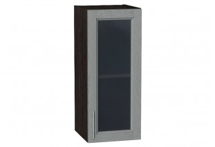 Шкаф верхний с 1-ой остекленной дверцей Сканди Grey Softwood / Graphite 30 х 32 х 71,6 см