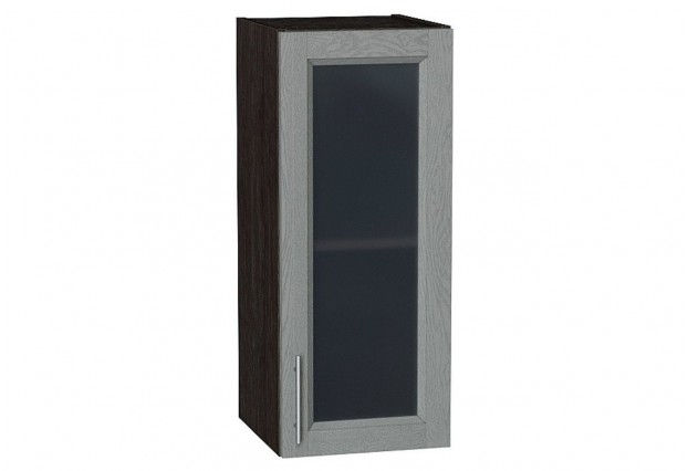 Шкаф верхний с 1-ой остекленной дверцей Сканди Grey Softwood / Graphite 30 х 32 х 71,6 см