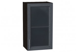 Шкаф верхний с 1-ой остекленной дверцей Сканди Graphite Softwood / Graphite 40 х 32 х 71,6 см