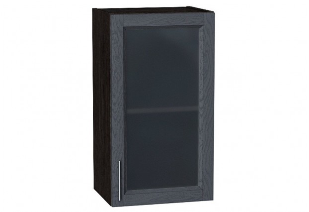 Шкаф верхний с 1-ой остекленной дверцей Сканди Graphite Softwood / Graphite 40 х 32 х 71,6 см