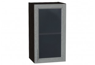 Шкаф верхний с 1-ой остекленной дверцей Сканди Grey Softwood / Graphite 40 х 32 х 71,6 см