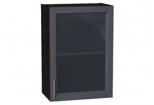 Шкаф верхний с 1-ой остекленной дверцей Сканди Graphite Softwood / Graphite 50 х 32 х 71,6 см