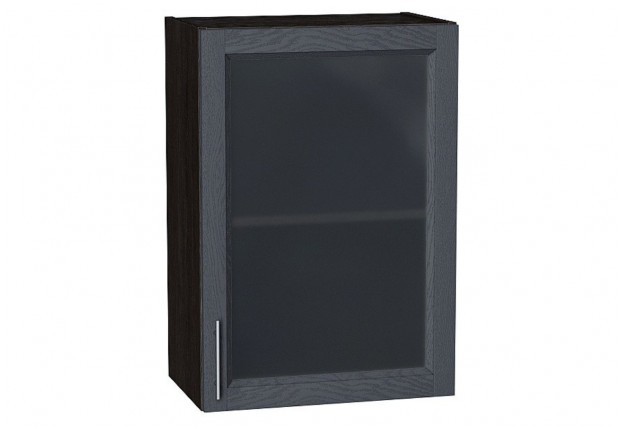 Шкаф верхний с 1-ой остекленной дверцей Сканди Graphite Softwood / Graphite 50 х 32 х 71,6 см