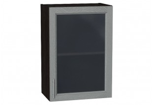 Шкаф верхний с 1-ой остекленной дверцей Сканди Grey Softwood / Graphite 50 х 32 х 71,6 см