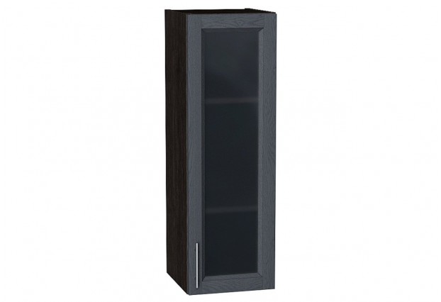Шкаф верхний с 1-ой остекленной дверцей Сканди Graphite Softwood / Graphite 30 х 32 х 92 см