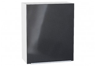 Шкаф верхний с 1-ой дверцей Фьюжн Anthracite / Белый 60 х 32 х 71,6 см