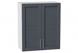 Шкаф верхний с 2-мя дверцами Сканди Graphite Softwood / Белый 60 х 32 х 71,6 см