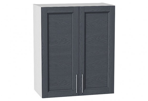 Шкаф верхний с 2-мя дверцами Сканди Graphite Softwood / Белый 60 х 32 х 71,6 см
