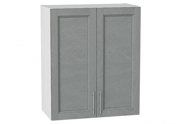 Шкаф верхний с 2-мя дверцами Сканди Grey Softwood / Белый 60 х 32 х 71,6 см