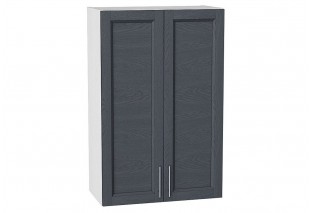 Шкаф верхний с 2-мя дверцами Сканди Graphite Softwood / Белый 60 х 32 х 92 см