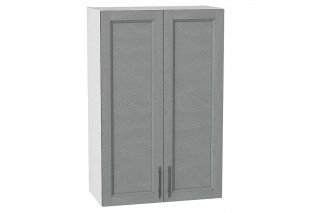 Шкаф верхний с 2-мя дверцами Сканди Grey Softwood / Белый 60 х 32 х 92 см