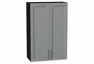 Шкаф верхний с 2-мя дверцами Сканди Grey Softwood / Graphite 60 х 32 х 92 см