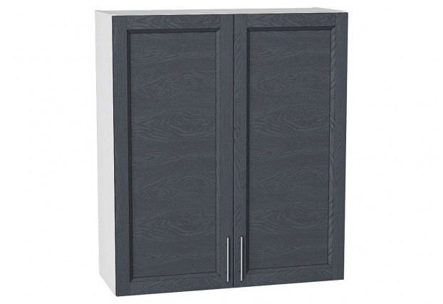 Шкаф верхний с 2-мя дверцами Сканди Graphite Softwood / Белый 80 х 32 х 92 см